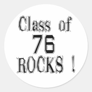 Class of '76 Rocks! Sticker