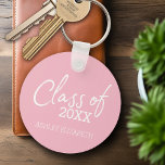 Class of ADD YOUR YEAR Graduation Party Key Ring<br><div class="desc">Add any year to this whimsical design. This can be used for any graduate or reunion - high school,  college,  grad school,  nursing,  med school or even trade school.</div>