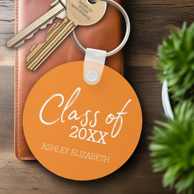 Class of ADD YOUR YEAR Graduation Party Key Ring (Personalized Keychain - Graduation Party Favor)