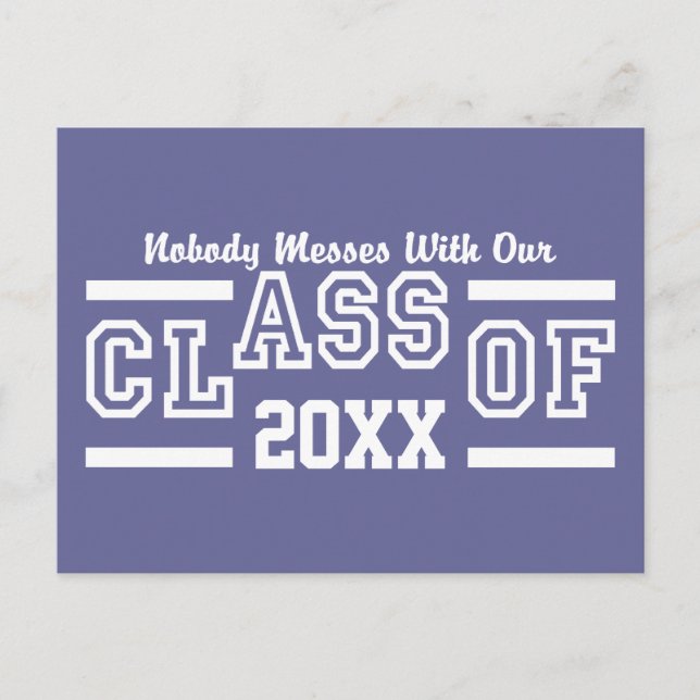 Class of ANY Year custom postcard (Front)