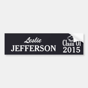 Class of ANY year custom text & colour sticker