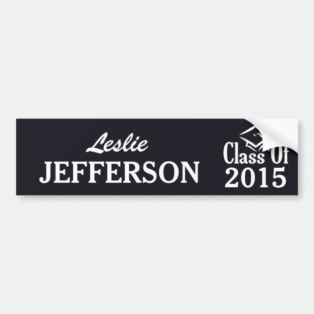 Class of ANY year custom text & colour sticker (Front)