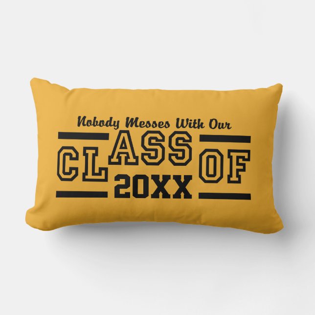 Class of ANY Year custom throw pillow (Front)