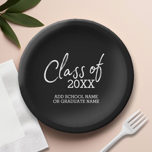Class of Any Year Graduation Party Paper Plate (Custom Paper Plate)