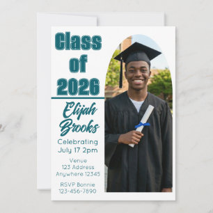 Class of Arch Picture Graduation Invitation