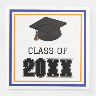 Class of Blue and Orange Napkin
