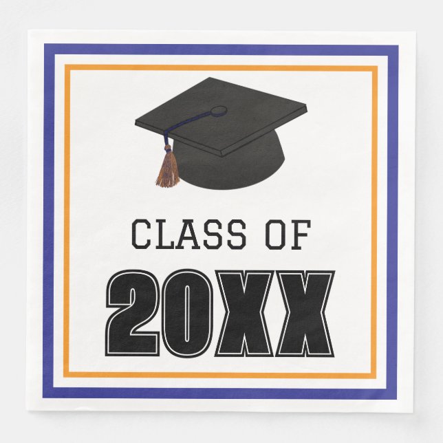 Class of Blue and Orange Napkin (Front)