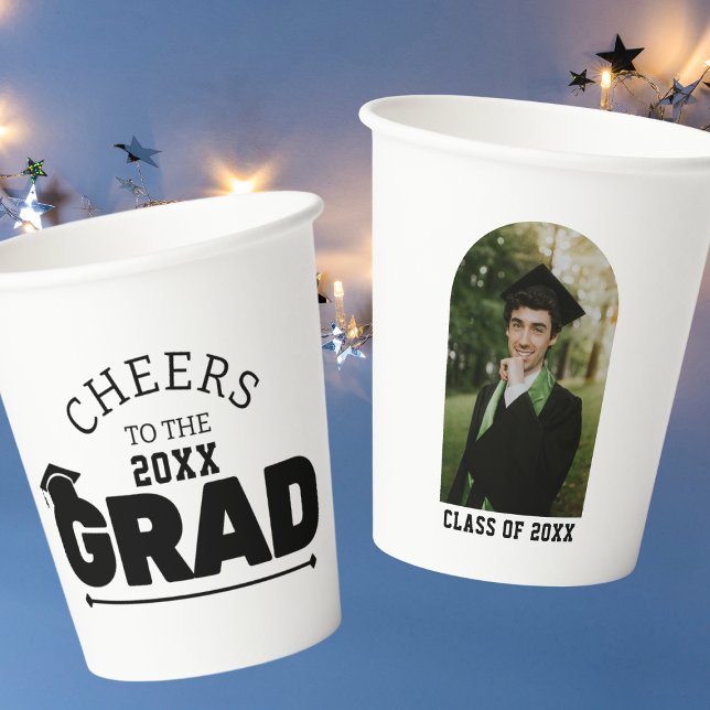 Class of Cheers to the Grad Photo Arch Paper Cups (Creator Uploaded)