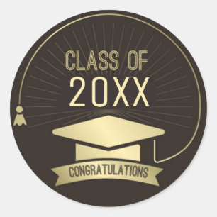 Class of classic round sticker