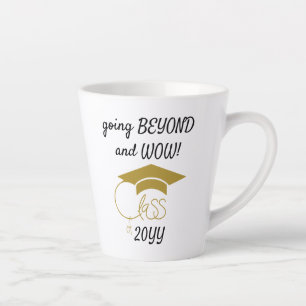 Class of-Congrats Grad-Inspirational-Gold Latte Mug