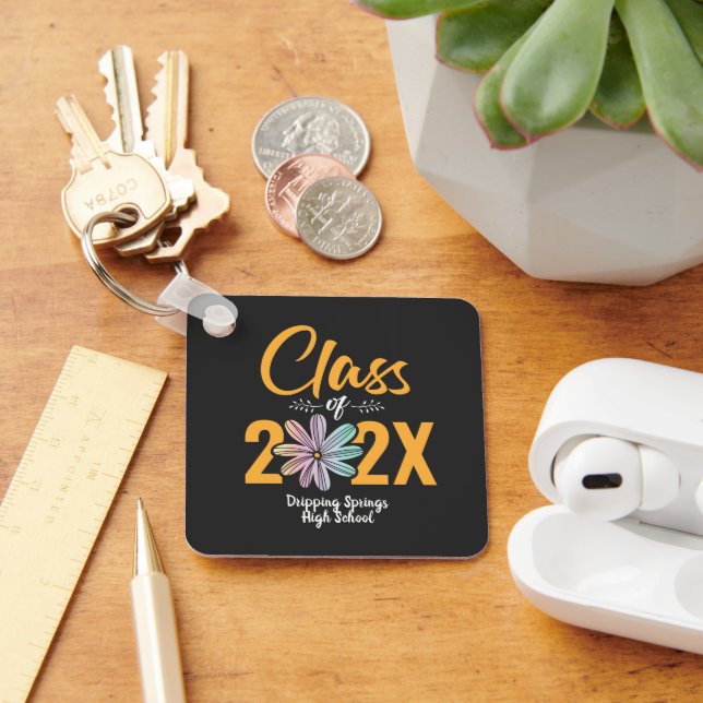 Class Of Flower Senior Keychain (Desk)