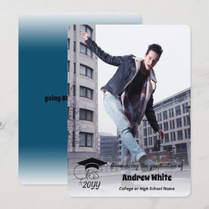 Class of-Grad-Inspirational Quote-White Overlay An Announcement