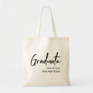 Class of Graduate Tote with monogram and name Bag