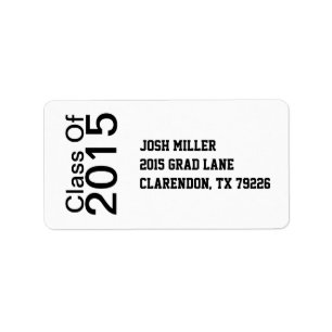 Class of Graduation Address Labels