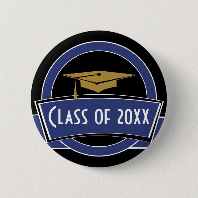 Class of Graduation Senior Button (Front)