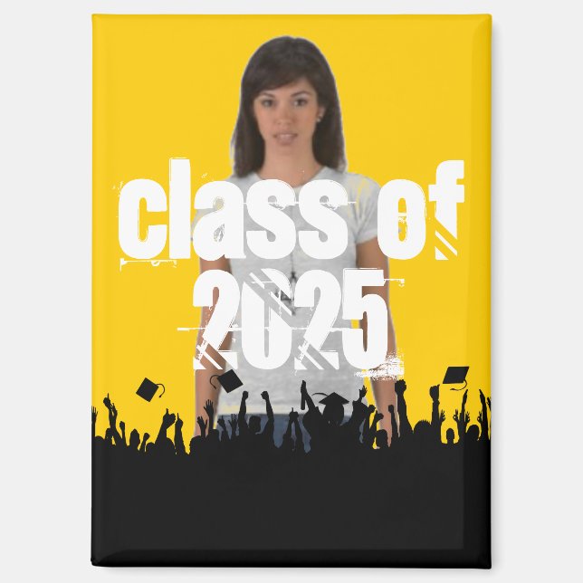 Class of Graduation You Choose Background colour Magnet (Front)