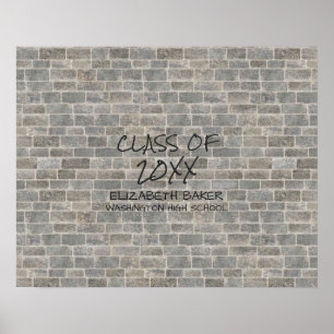 Class of Grey Brick "Write On My Wall" Keepsake Poster