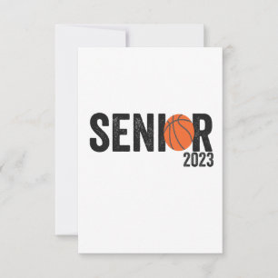 Class of Senior 2023 Basketball Graduation Gift Thank You Card