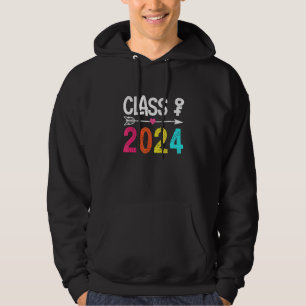 Class Of Senior 2024 Graduate Graduation Men Wome Hoodie