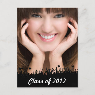 Class of  Senior Graduation Open House Announcement Postcard