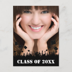 Class of Senior Graduation Open House Invitation Postcard