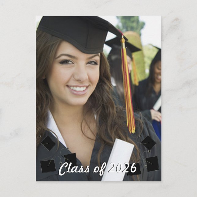 Class of  Senior Photo Graduation Invitations (Front)