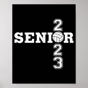 Class of  Volleyball Senior Boys Girls Seniors  Poster