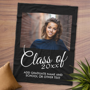 Class of with Custom Year and High School Fleece Blanket