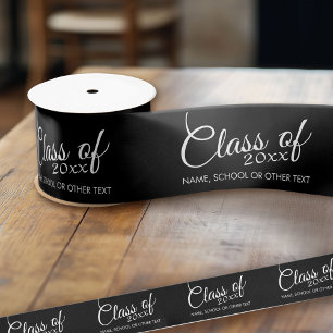 Class of with Custom Year and High School Grosgrain Ribbon