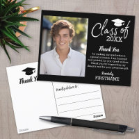 Class of YEAR Graduation Thank You Script Black