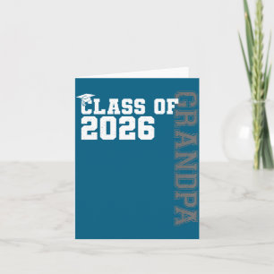 Class Proud Grandpa Graduate Graduation Artwork Card