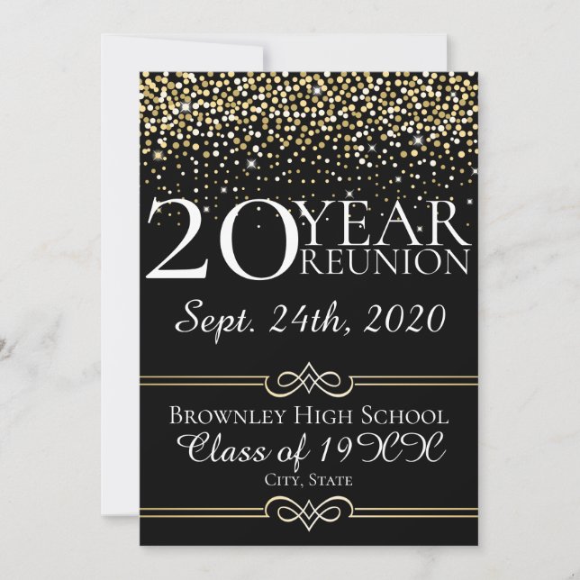 Class reunion announcement design (Front)