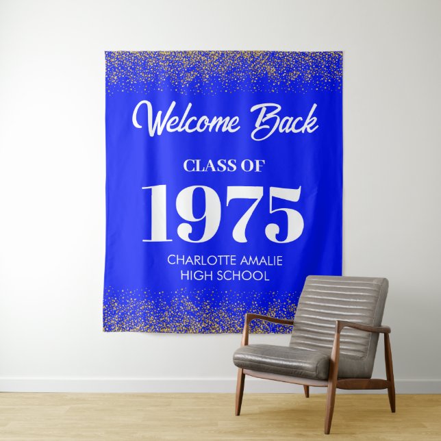 Class Reunion Backdrop Tapestry (In Situ)