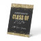 Class Reunion Black and Gold Glitter Welcome 