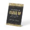 Class Reunion Black and Gold Glitter Welcome 