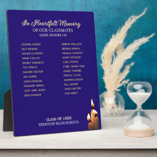 Class Reunion Classmate Memorial Plaque