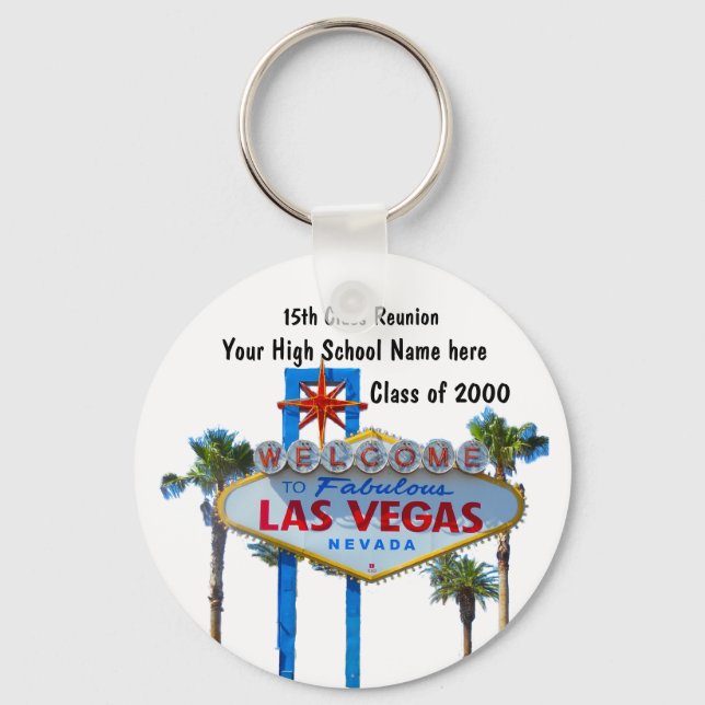Class Reunion in Las Vegas Key Ring (Front)