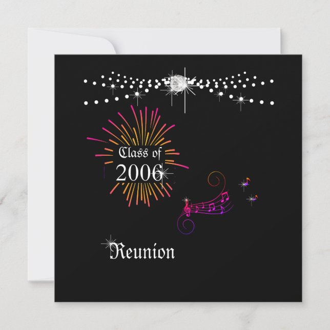 Class Reunion  Invitation (Front)