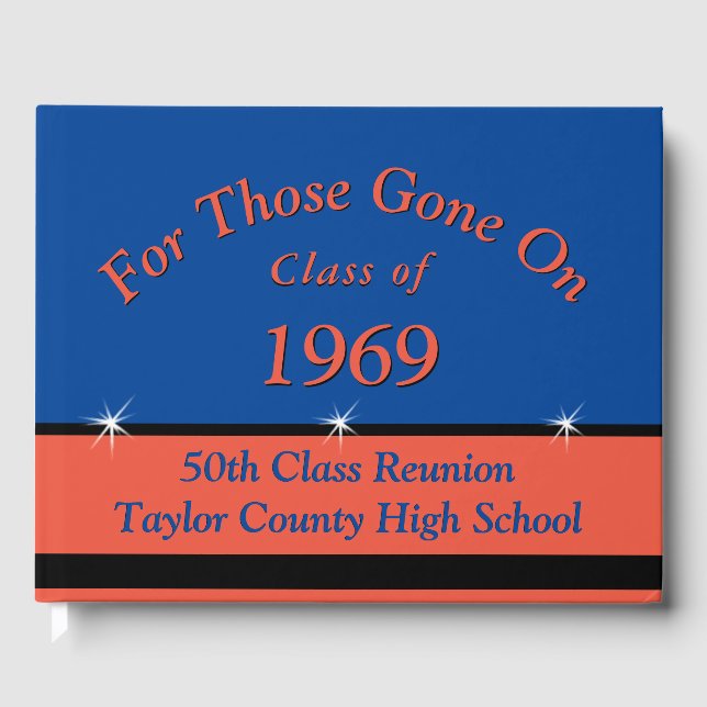 Class Reunion Memorial Book for Deceased Classmate (Front)