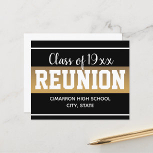Class Reunion Save the Date Paper Sheet