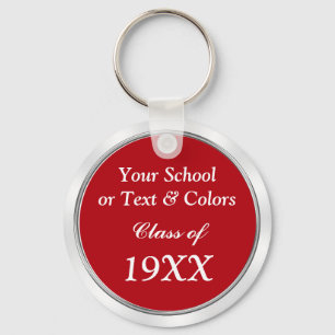 Class Reunion Souvenirs, School Name, Year, Colour Key Ring