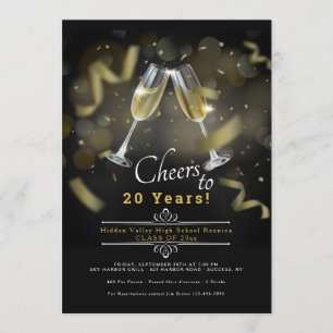 Class Reunion Toast Invitation