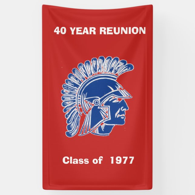 CLASS REUNION TROJAN BANNER (Vertical)