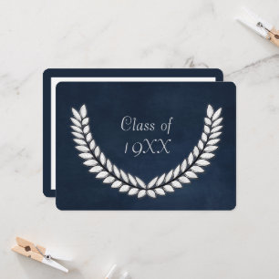 Class Reunion With Silver Laural Invitation