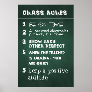 Class Rules Poster