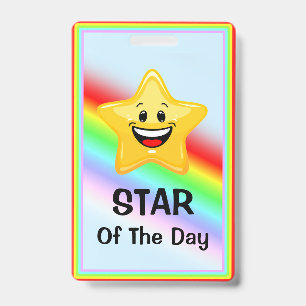 Class Star Award Badge ID Badge