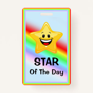 Class Star Award Badge ID Badge