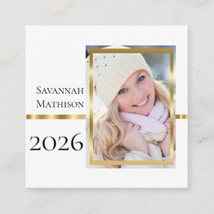 Class Year Graduation Insert Name Photo Cards