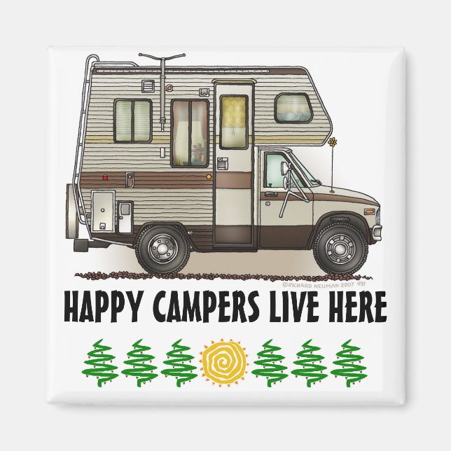 ClassC Camper RV Magnets (Front)