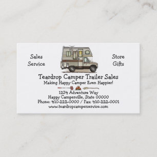 ClassC Camper RV Magnets Business Card
